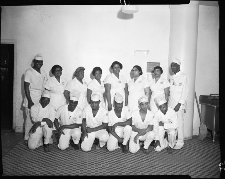 Cafeteria and Restaurant Workers Union members in the Pentagon. Scurlock Studio Records, NMAH Archives Center.
