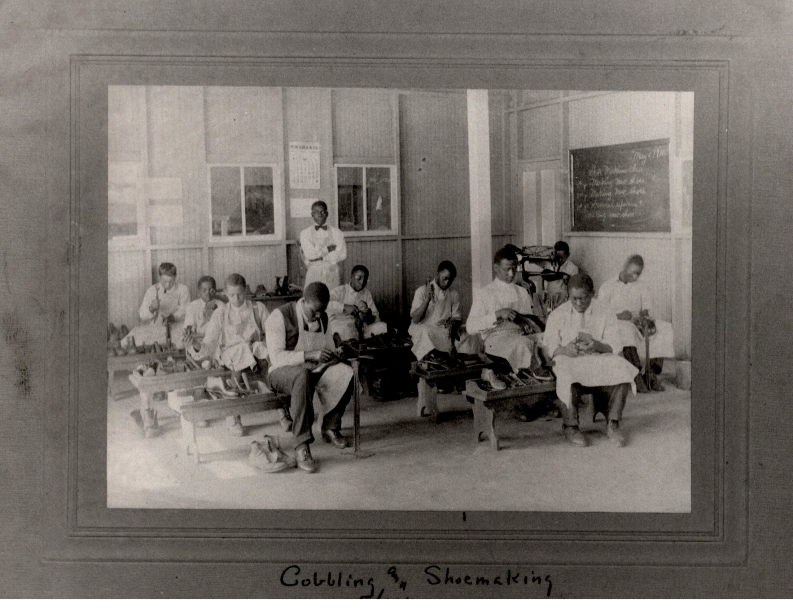 Jennie Dean shoemaking at Manassas Industrial SchoolThe Manassas Industrial School, one of the few places in the region where Black students could attend high school. It was chartered in October 1893, largely through the fundraising efforts of Jennie Dean, a formerly enslaved woman. The school offered classes such as cooking and carpentry. Source: The Manassas Museum System.