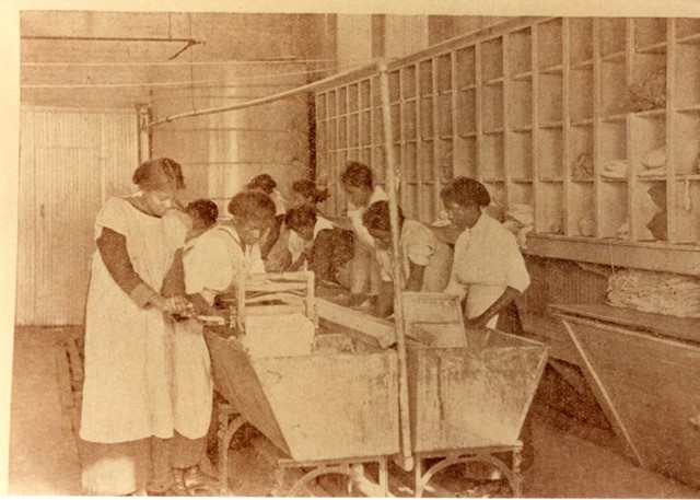 Laundry at Manassas Industrial School. The Manassas Industrial School, one of the few places in the region where Black students could attend high school. It was chartered in October 1893, largely through the fundraising efforts of Jennie Dean, a formerly enslaved woman. The school offered classes such as shoemaking, cooking, and carpentry. Source: The Manassas Museum System.